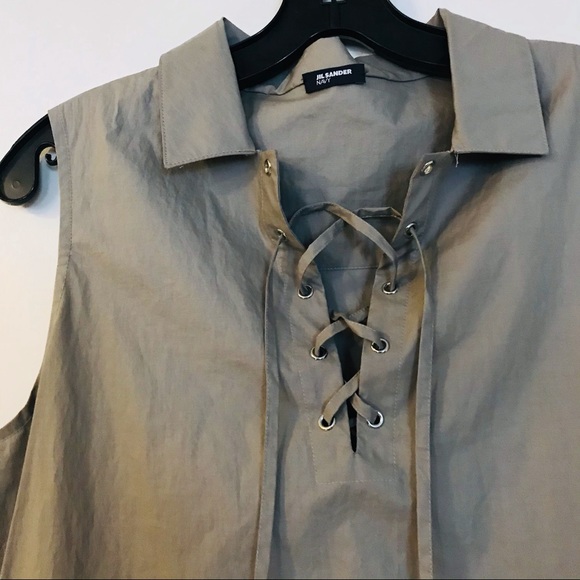 Jil Sander Sleeveless Inverted Pleat Dress - Picture 4 of 13